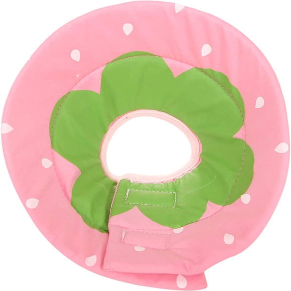 Lindo collar protector para perros, collar isabelino para gatos, collar cónico ajustable y lavable, collar cónico anti-mordeduras para gatos y perros, fresa-S
