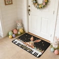 thumbnail image 4 of Weloille Easter Rabbit Floor Mat 1 Piece, 1.31 x 1.97 Ft Thickened Area Rug, Soft Non Slip Absorbent Doormat, Washable Welcome Mat for Entryway Door Bathroom Home Decoration, 4 of 6