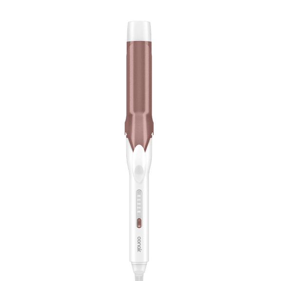 Conair Double Ceramic Curling Iron, 1-1/4" Barrel, 5 LED Heat Settings, Rose Gold, 1 Count