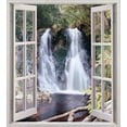 thumbnail image 3 of Ambesonne Waterfall Duvet Cover Sets, National Park River, 2-King, Brown Green, 3 of 7