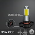 thumbnail image 6 of Alla Lighting 2800lm 5201 PS19W 5202 LED Fog Lights Bulb Xtreme Super Bright COB-35 LED Replacement for Cars, Trucks, 6000K Xenon White (Set of 2), 6 of 7