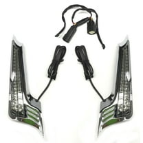 CIRO Filler Panel Lights for '14-up Street Glide/Road Glide/Road King Special with All Red LEDs in Chrome (40045)