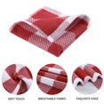 thumbnail image 2 of decorUhome 6-pack 100% Cotton Waffle Weave Kitchen Dish Cloth, 12x12 Inches, Super Soft and Absorbent Dish Towels, Red & White, 2 of 8