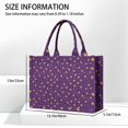 thumbnail image 3 of Large Capacity Tote Bag,Purple Sun Star Swirl Pattern Handbag Fashion Luxury Tote Bag,15.7"x13"x 5.1" Inches,Laptop Compatible, 3 of 6