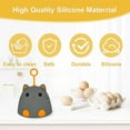 thumbnail image 7 of Callipe Egg Washer Cartoon Cat Shape Hanging Ring Silicone Brush High Elasticity Small Egg Brush Compact Egg Cleaning Tool, 7 of 7