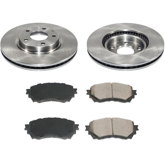 Front Brake Pad and Rotor Kit - Compatible with 2014 - 2018 Mazda 6 2015 2016 2017