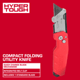 thumbnail image 2 of Hyper Tough Compact Folding Utility Knife with Quick-Change Blade Design, 2 of 12