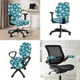 thumbnail image 2 of FKELYI Tropical Palm Tree Print 2 Pcs Office Chair Slipcovers with Armrest Covers for Swivel Computer Armchair Protective Cover for Home Office Decoration Washable Fabric, 2 of 7