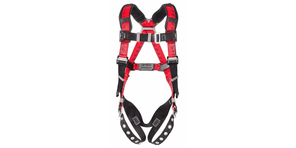 1 Back D-Ring MSA 10041518 TechnaCurv Full Body Pullover Style Harness with Qwik-Fit Leg Strap Standard 
