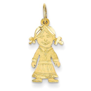 14k Girl Charm
