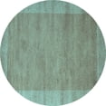 thumbnail image 1 of Ahgly Company Indoor Round Abstract Light Blue Contemporary Area Rugs, 4' Round, 1 of 4