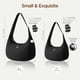 thumbnail image 3 of Bolso de hombro Babysun Mini para mujer, nailon, forma de media luna, 4 litros, negro, 3 of 7