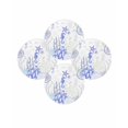 thumbnail image 7 of 13 Inch Round Placemats Set of 4, Coastal Purple Non Slip Heat Insulation PP Table Mats, Ocean Coral Starfish Jellyfish Seahorse Washable Place Mats for Kitchen Dining Party Table Decor, 7 of 7