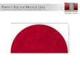 thumbnail image 6 of Home Weavers Waterford Collection Bathroom Rug 100% Cotton Tufted U Shape Slice Rug, Soft & Absorbent Bath Rugs, Non-Slip Bath Rug, Machine Wash Dry, bath Rugs , 17"x30" Slice Rug, Red, 6 of 9