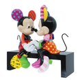 thumbnail image 3 of Enesco Disney Britto Mickey y Minnie Mouse Love Sitting on Park Bench Figurine, 6.375 Pulgadas, Multicolor, 3 of 4