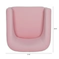 thumbnail image 6 of Aukfa Swivel Accent Chair, 28" Small Club Chair Read Chair for Living Room Bedroom, Velvet, Pink, 6 of 10