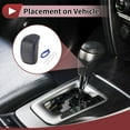 thumbnail image 3 of Cubierta de Pomo de Cambio de Marcha Única para Automóviles, Protector de Mango de Cambio para Dodge Journey 2011-2020 Negro Azul Cuero Sintético, 3 of 6