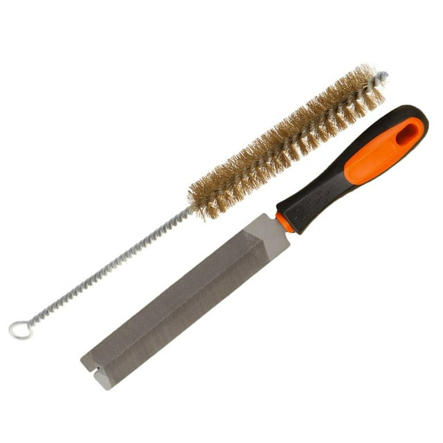 Lima de Acero Zulema Herramientas Manuales de Molienda Negro y Naranja 24 cm