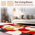 thumbnail image 2 of ODIKA 4'x6' Machine Washable Non-Slip Area Rug, Boho Inspired Decorative Accent High Traffic Rug, Red, 127429, 2 of 7