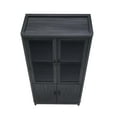 thumbnail image 3 of Jodie Bookcase made from Engineered Wood in Charcoal Gray - Set of 3, 3 of 6