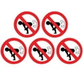 thumbnail image 1 of 5Pcs Car Decal No Farting Notice Sticker Window Decoration Car Warning Sign, 1 of 5