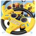thumbnail image 2 of Kids Steering Wheel Toy Spinner Simulation Driving Light Steering Wheel Educational Children, 2 of 8