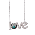 thumbnail image 1 of Cara de gato enmascarado Collar de amor colgante joyería de encanto, 1 of 3