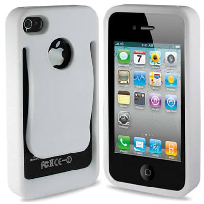 Praten Bondgenoot Spookachtig Polymer Case Cover with Belt Clip for Apple iPhone 4 / iPhone 4S - White -  Walmart.com
