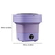 thumbnail image 2 of Minilavadora Lavadora mini lavadora compacta de 3 modos para dormitorio de estudiantes (púrpura A), 2 of 3