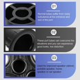 thumbnail image 3 of 8 Pcs Speakers ABS Port Tube Subwoofer Bass Reflex Component Pilot Hole Plastic, 3 of 5