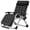 Black, variant on Bronkige Foldable Zero Gravity Chair with Removable Cushion, Support 440lbs for Poolside Beach, Adjustable Patio Reclining Chair with Headrest & Cup Holder, Folding Adult Chair for Indoor Outdoor