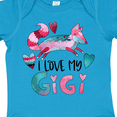 thumbnail image 4 of Inktastic I Love My Gigi Pink and Blue Fox with Hearts Boys or Girls Baby Bodysuit, 4 of 5