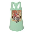 thumbnail image 2 of Wild Bobby,Kansas City Fan KC Fantasy Football Sports, Ladies Racerback Tank Top, Mint, X-Large, 2 of 3