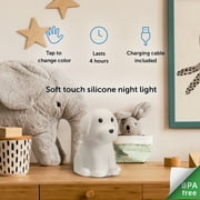 Globe Electric LED White Dog Multicolor Silicone Kids Night Light, 5.71 H x 4.65 W