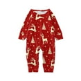 thumbnail image 2 of Nituyy Matching Family Christmas Pajamas Set, Reindeer Plaid Printed Xmas PJs Loungewear Sleepwear for Women Men Kids, 2 of 10