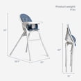 thumbnail image 2 of Dream On Me Chomper Champ 2-in-1 Highchair, Blue, 2 of 9