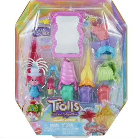 DreamWorks Trolls Band Together Hairageous Wardrobe Queen Poppy Small Doll New
