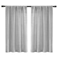 thumbnail image 6 of 2 Panels Linen Curtains Set for Living Room Bedroom, Light Filtering Textured Soft Window Curtain, Airy Soft Rod Pocket Elegant Drapes, 6 of 6