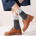 thumbnail image 4 of Calcetines de lana calcetines cálidos retro calcetines cómodos gruesos, 4 of 5