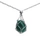 thumbnail image 1 of Collar de piedra natural para mujer Sonducket con colgante único de cadena verde, 1 of 6