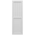 thumbnail image 5 of Ekena Millwork 18"W x 56"H True Fit PVC Farmhouse/Flat Panel Combination Fixed Mount Shutters, White (Per Pair - Hardware Not Included), 5 of 8
