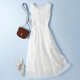 thumbnail image 3 of 100% Tcyeek Vestidos de seda morera para mujer Verano 2024 Elegante blanco puro para mujer Vestido de playa sin mangas para mujer, 3 of 5
