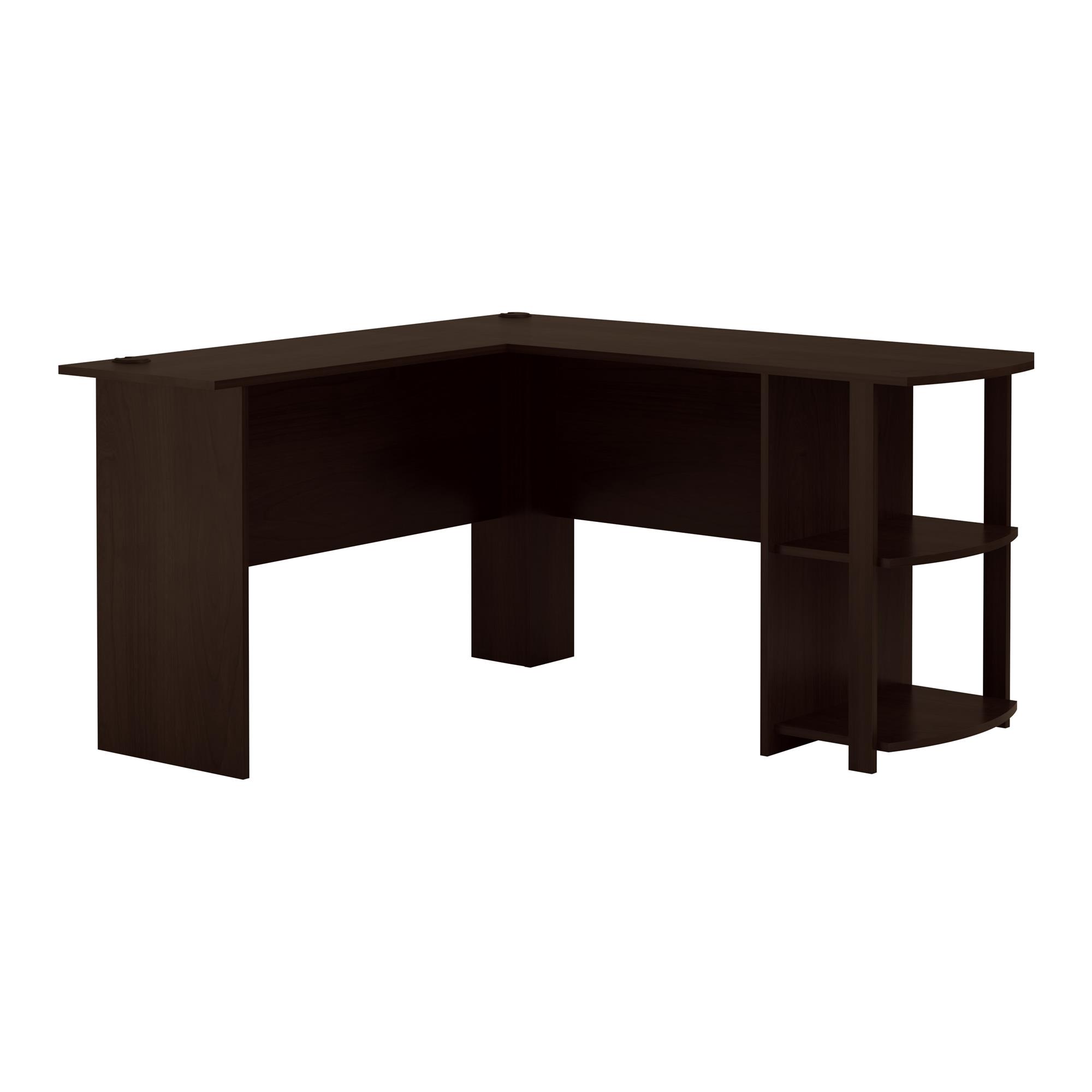 Ameriwood Home Dominic L Desk with Bookshelves, Espresso - image 2 of 12