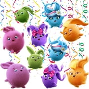 Sunny Bunnies Streamers for kids | Cartoon Sunny Bunnies Birthday Decorations | Party Supplies for Bunnies Hanging Ceiling Swirls