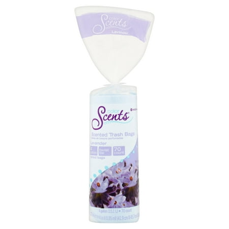 Color Scents Lavender Trash Bags, 4 Gallon, 70 Ct