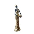 thumbnail image 2 of Estatua de mujer tribal africana decorativa, figura de mujer multifuncional. Estilo A, 2 of 9