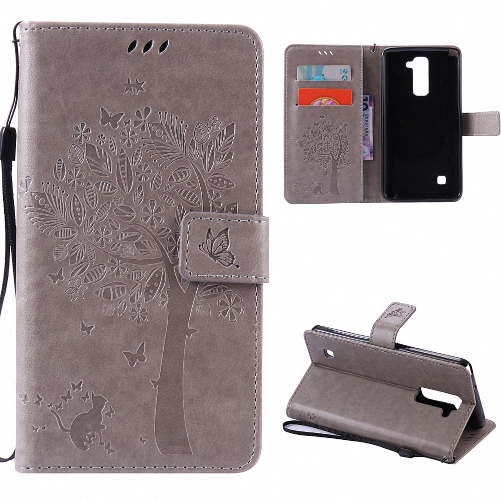 Card/ID Holder Drop Proof for LG Stylo 2 /LG Stylus 2 /LG LS775 Case -Red LG Stylo 2 /LG Stylus 2 /LG LS775 Case Cover, Casake Pu Leather Wallet Flip Case
