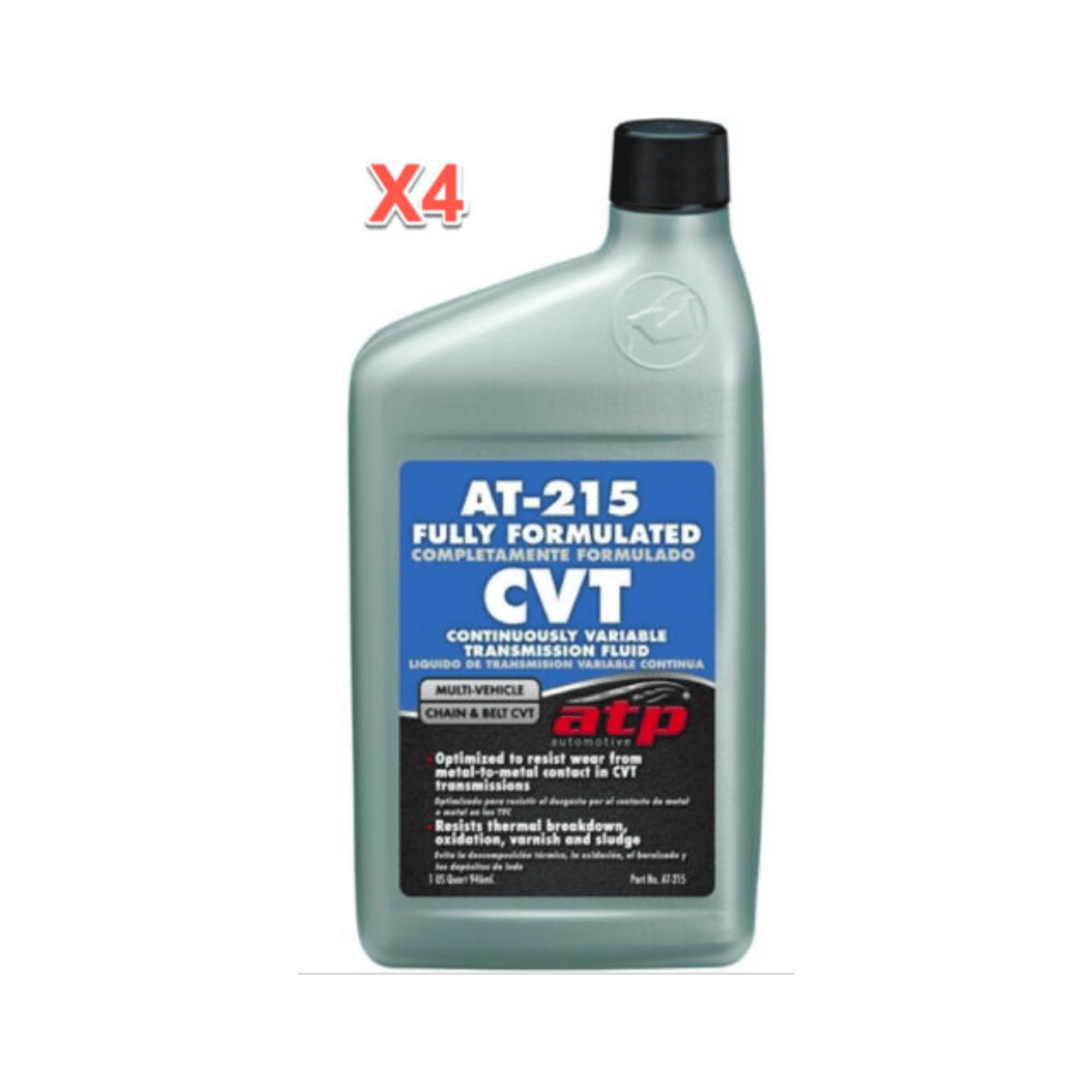4 Quart Continuously Variable Transmission Fluid (CVT) ATP Multi Vehicle