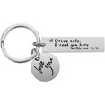 thumbnail image 2 of Porte-clés "Drive safe" en Acier Inoxydable Argent, 2 of 4