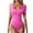 Hot Pink, variant on Women's Short Sleeve Bodycon Rompers Trendy Knitted Ribbed Square Neck Bodysuit Casual Yoga Jumpsuit